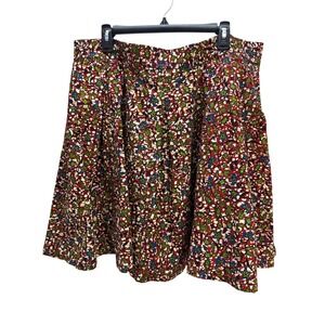 Francis + Benedict Handmade African Floral A-Line Skirt XL Pockets